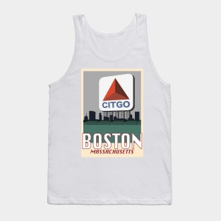 Boston Travel Poster 2 Tank Top